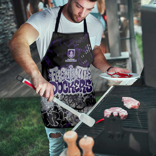 Fremantle Dockers Apron Urban Graffiti Street Art - Bold Abstract Spray Paint