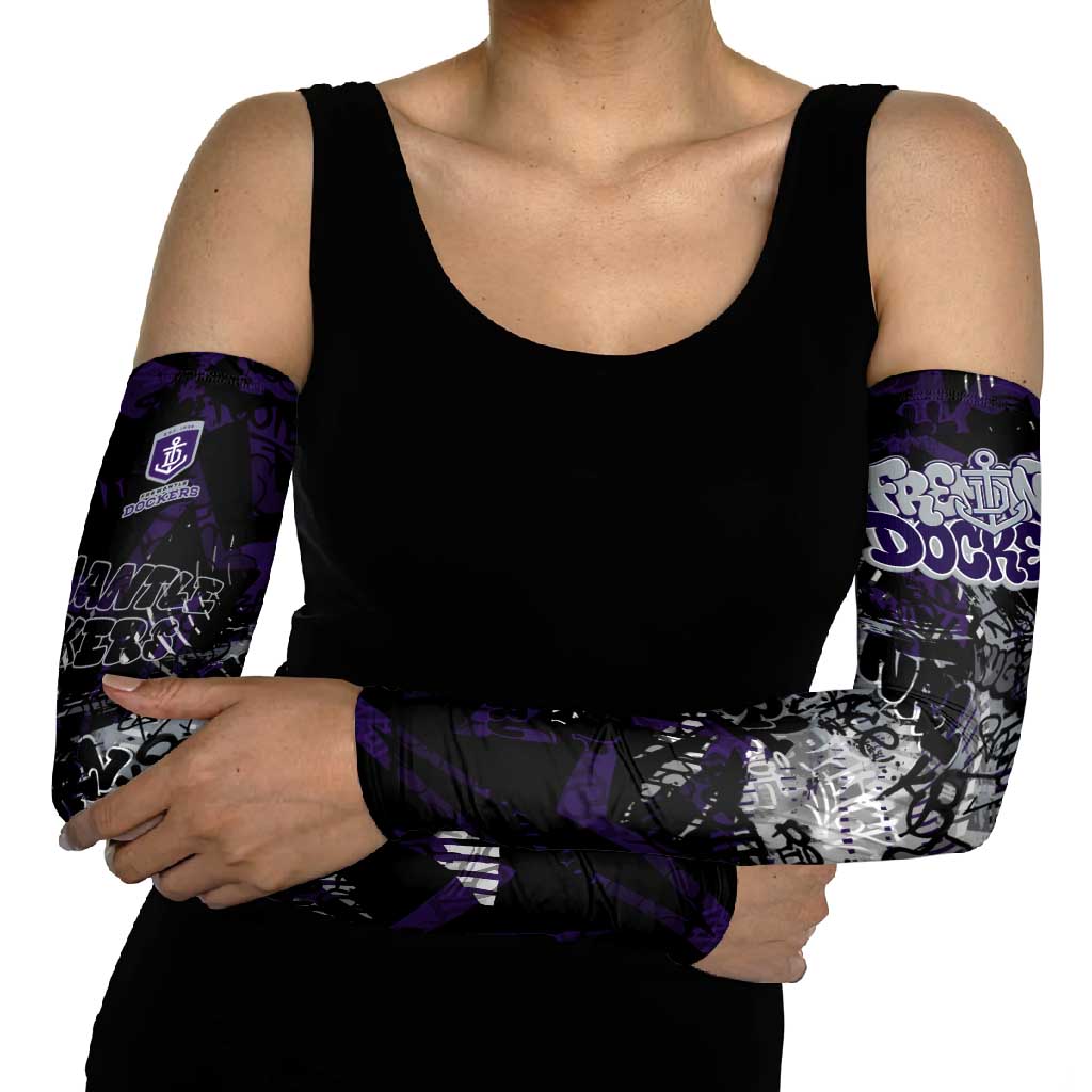 Fremantle Dockers Arm Sleeves Urban Graffiti Street Art - Bold Abstract Spray Paint