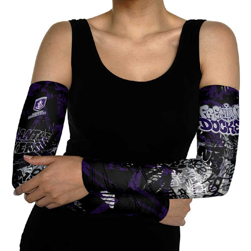 Fremantle Dockers Arm Sleeves Urban Graffiti Street Art - Bold Abstract Spray Paint