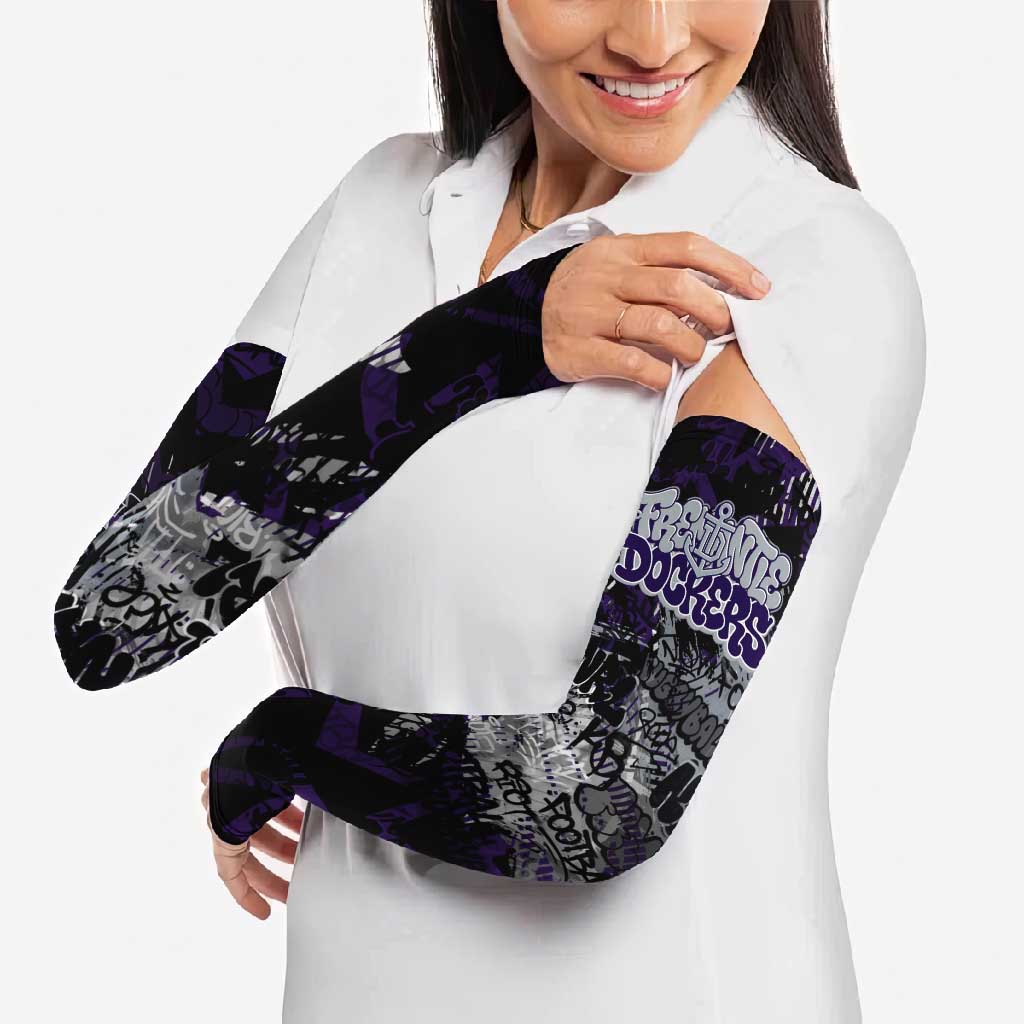 Fremantle Dockers Arm Sleeves Urban Graffiti Street Art - Bold Abstract Spray Paint
