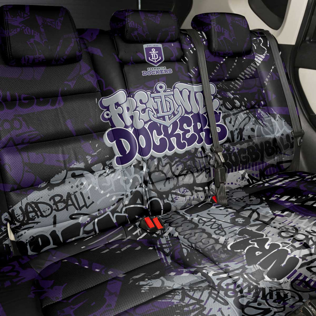 Fremantle Dockers Back Car Seat Cover Urban Graffiti Street Art - Bold Abstract Spray Paint
