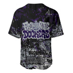 Fremantle Dockers Baseball Jersey Urban Graffiti Street Art - Bold Abstract Spray Paint
