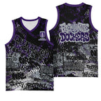 Fremantle Dockers Basketball Jersey Urban Graffiti Street Art - Bold Abstract Spray Paint