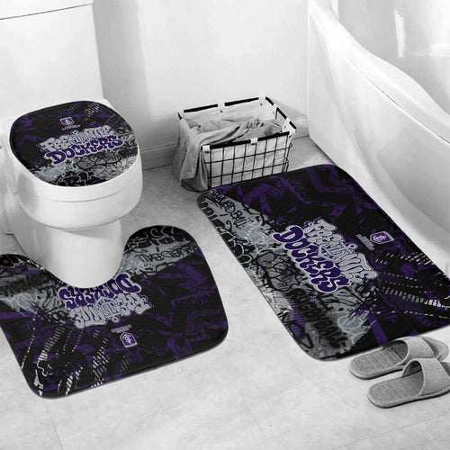 Fremantle Dockers Bathroom Set Urban Graffiti Street Art - Bold Abstract Spray Paint