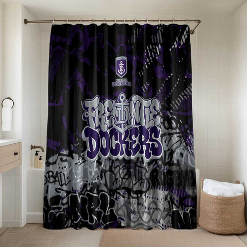 Fremantle Dockers Bathroom Set Urban Graffiti Street Art - Bold Abstract Spray Paint