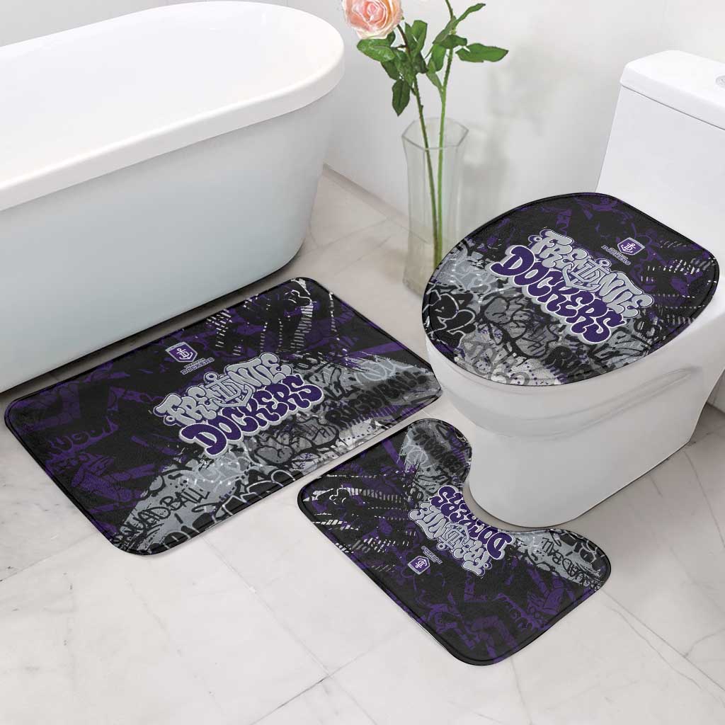 Fremantle Dockers Bathroom Set Urban Graffiti Street Art - Bold Abstract Spray Paint