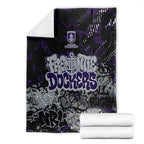 Fremantle Dockers Blanket Urban Graffiti Street Art - Bold Abstract Spray Paint