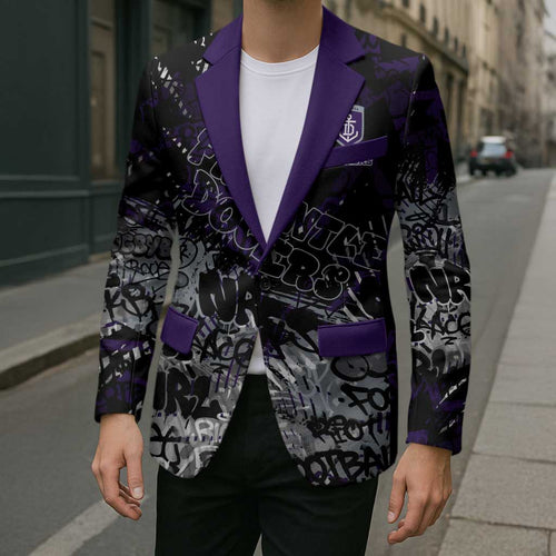 Fremantle Dockers Blazer Urban Graffiti Street Art - Bold Abstract Spray Paint