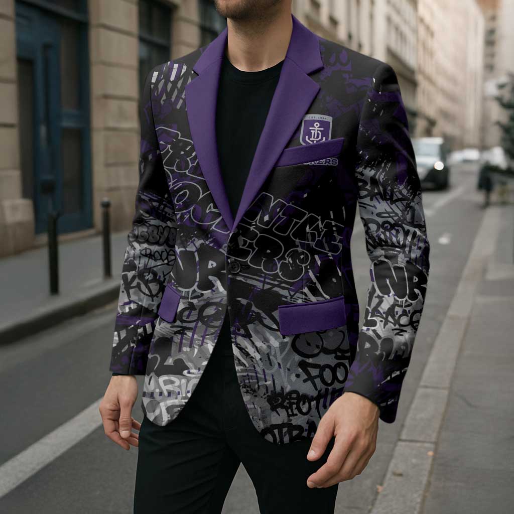 Fremantle Dockers Blazer Urban Graffiti Street Art - Bold Abstract Spray Paint