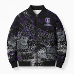 Fremantle Dockers Bomber Puffer Jacket Urban Graffiti Street Art - Bold Abstract Spray Paint