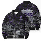 Fremantle Dockers Bomber Puffer Jacket Urban Graffiti Street Art - Bold Abstract Spray Paint