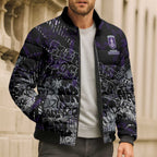 Fremantle Dockers Bomber Puffer Jacket Urban Graffiti Street Art - Bold Abstract Spray Paint