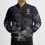 Fremantle Dockers Bomber Puffer Jacket Urban Graffiti Street Art - Bold Abstract Spray Paint