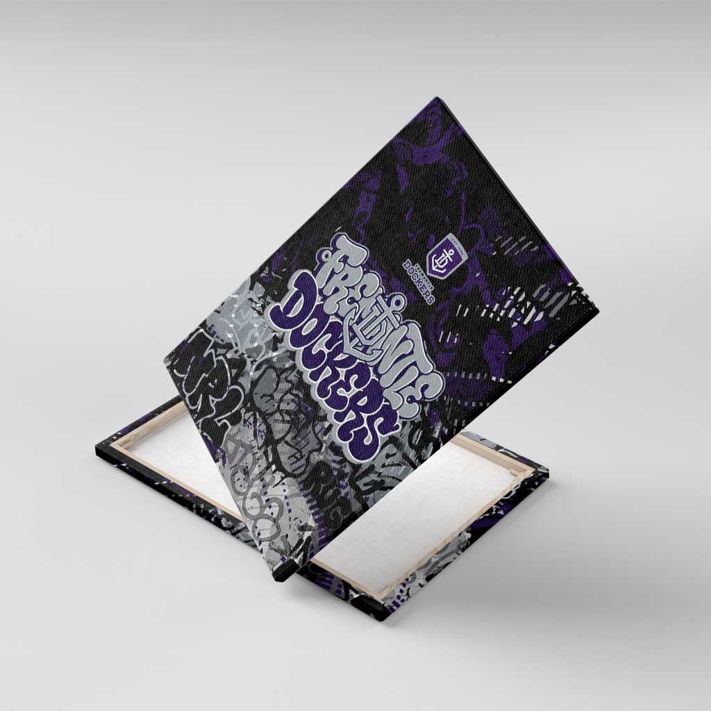 Fremantle Dockers Canvas Wall Art Urban Graffiti Street Art - Bold Abstract Spray Paint
