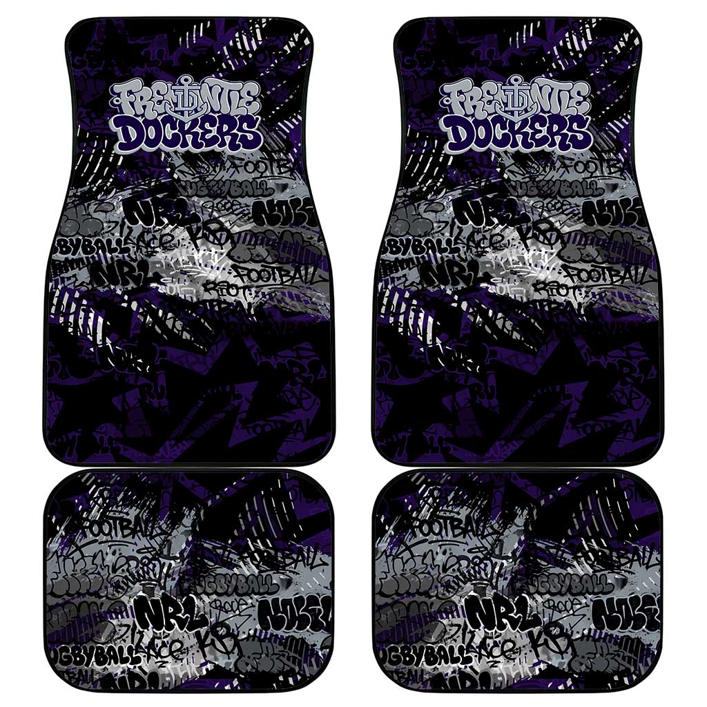 Fremantle Dockers Car Mats Urban Graffiti Street Art - Bold Abstract Spray Paint