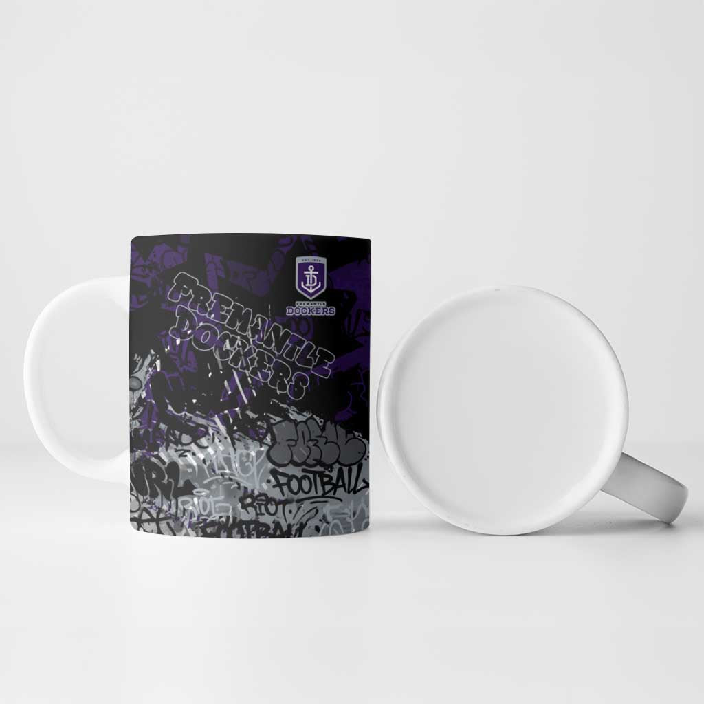 Fremantle Dockers Ceramic Mug Urban Graffiti Street Art - Bold Abstract Spray Paint