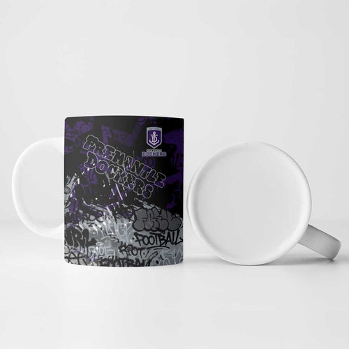 Fremantle Dockers Ceramic Mug Urban Graffiti Street Art - Bold Abstract Spray Paint