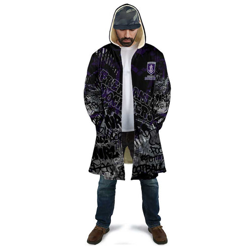 Fremantle Dockers Cloak Urban Graffiti Street Art - Bold Abstract Spray Paint