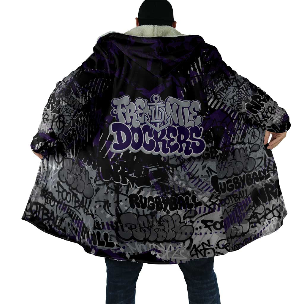 Fremantle Dockers Cloak Urban Graffiti Street Art - Bold Abstract Spray Paint