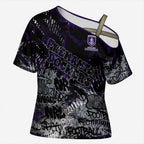 Fremantle Dockers Cross Shoulder Shirt Urban Graffiti Street Art - Bold Abstract Spray Paint