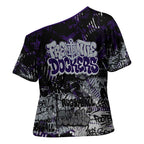 Fremantle Dockers Cross Shoulder Shirt Urban Graffiti Street Art - Bold Abstract Spray Paint