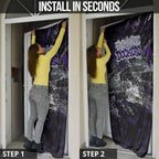 Fremantle Dockers Door Cover Urban Graffiti Street Art - Bold Abstract Spray Paint