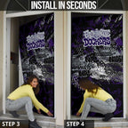 Fremantle Dockers Door Cover Urban Graffiti Street Art - Bold Abstract Spray Paint