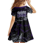 Fremantle Dockers Family Matching Summer Maxi Dress and Hawaiian Shirt Urban Graffiti Street Art - Bold Abstract Spray Paint