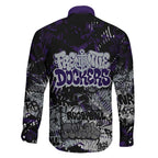 Fremantle Dockers Family Matching Summer Maxi Dress and Hawaiian Shirt Urban Graffiti Street Art - Bold Abstract Spray Paint