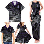 Fremantle Dockers Family Matching Tank Maxi Dress and Hawaiian Shirt Urban Graffiti Street Art - Bold Abstract Spray Paint