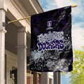 Fremantle Dockers Garden Flag Urban Graffiti Street Art - Bold Abstract Spray Paint