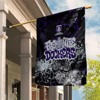 Fremantle Dockers Garden Flag Urban Graffiti Street Art - Bold Abstract Spray Paint