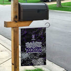 Fremantle Dockers Garden Flag Urban Graffiti Street Art - Bold Abstract Spray Paint
