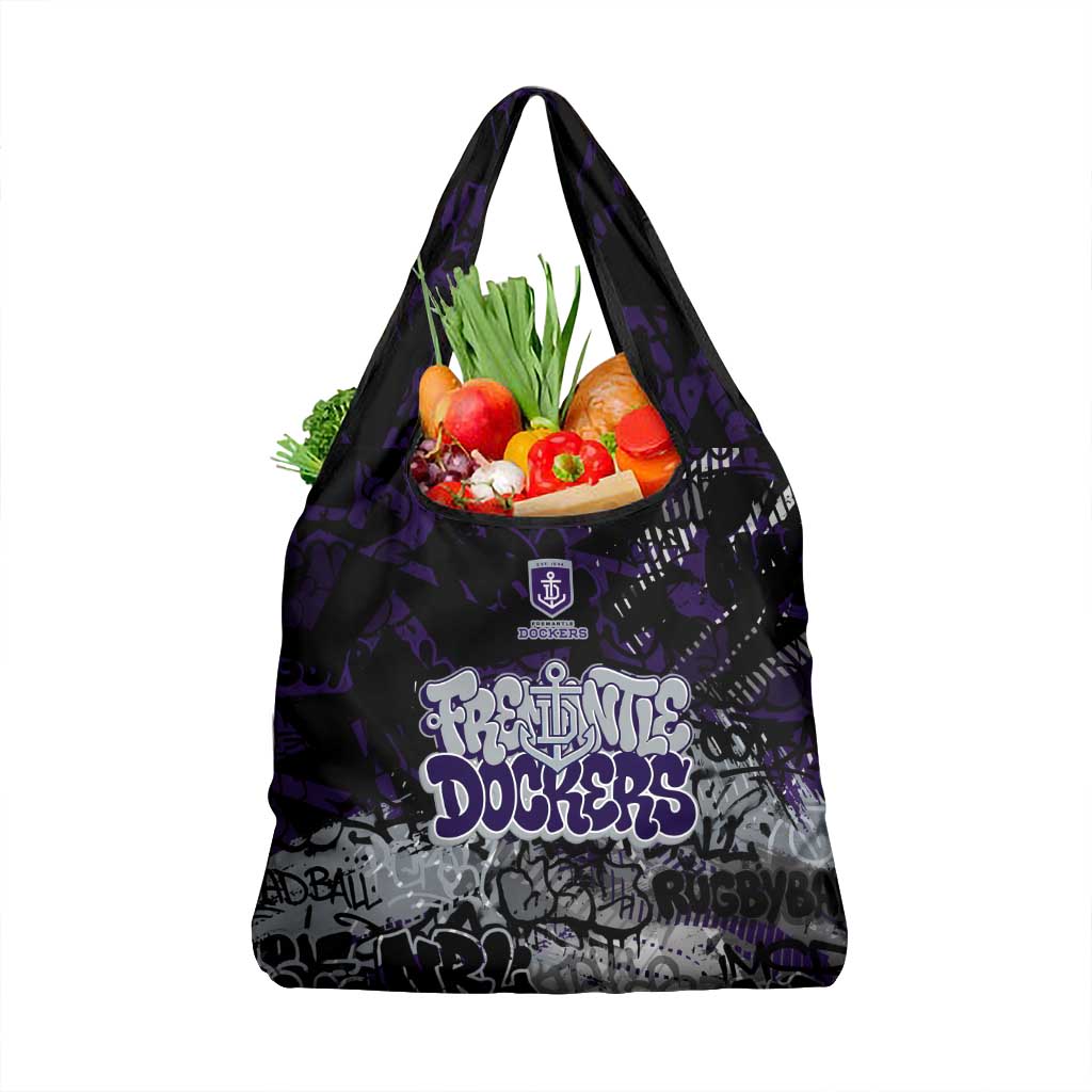 Fremantle Dockers Grocery Bag Urban Graffiti Street Art - Bold Abstract Spray Paint