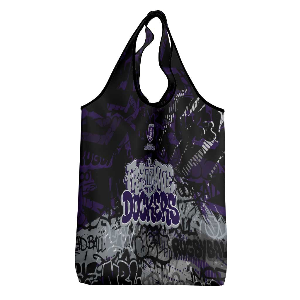 Fremantle Dockers Grocery Bag Urban Graffiti Street Art - Bold Abstract Spray Paint