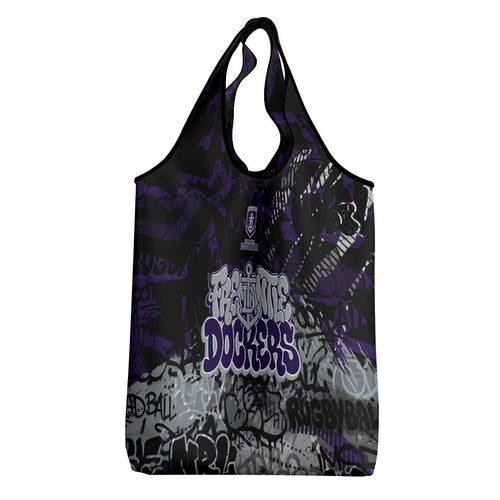 Fremantle Dockers Grocery Bag Urban Graffiti Street Art - Bold Abstract Spray Paint