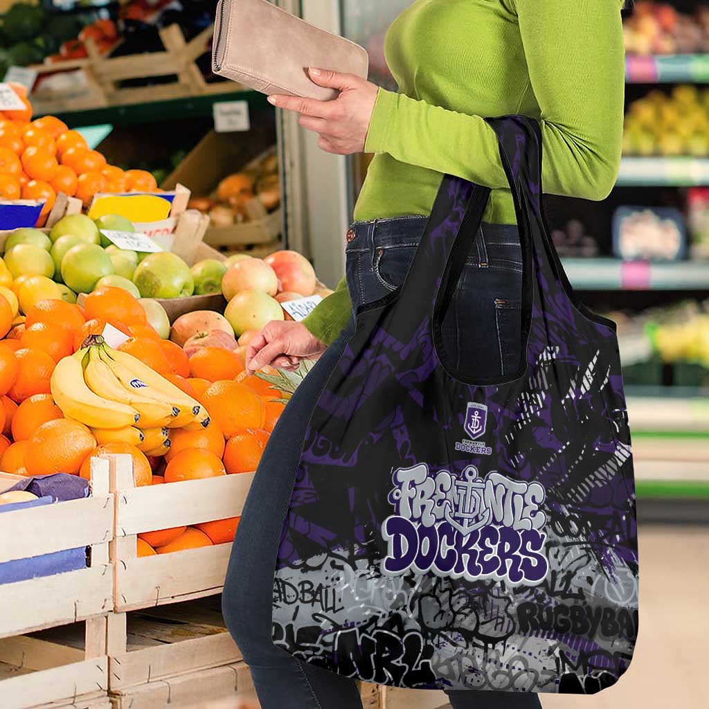 Fremantle Dockers Grocery Bag Urban Graffiti Street Art - Bold Abstract Spray Paint