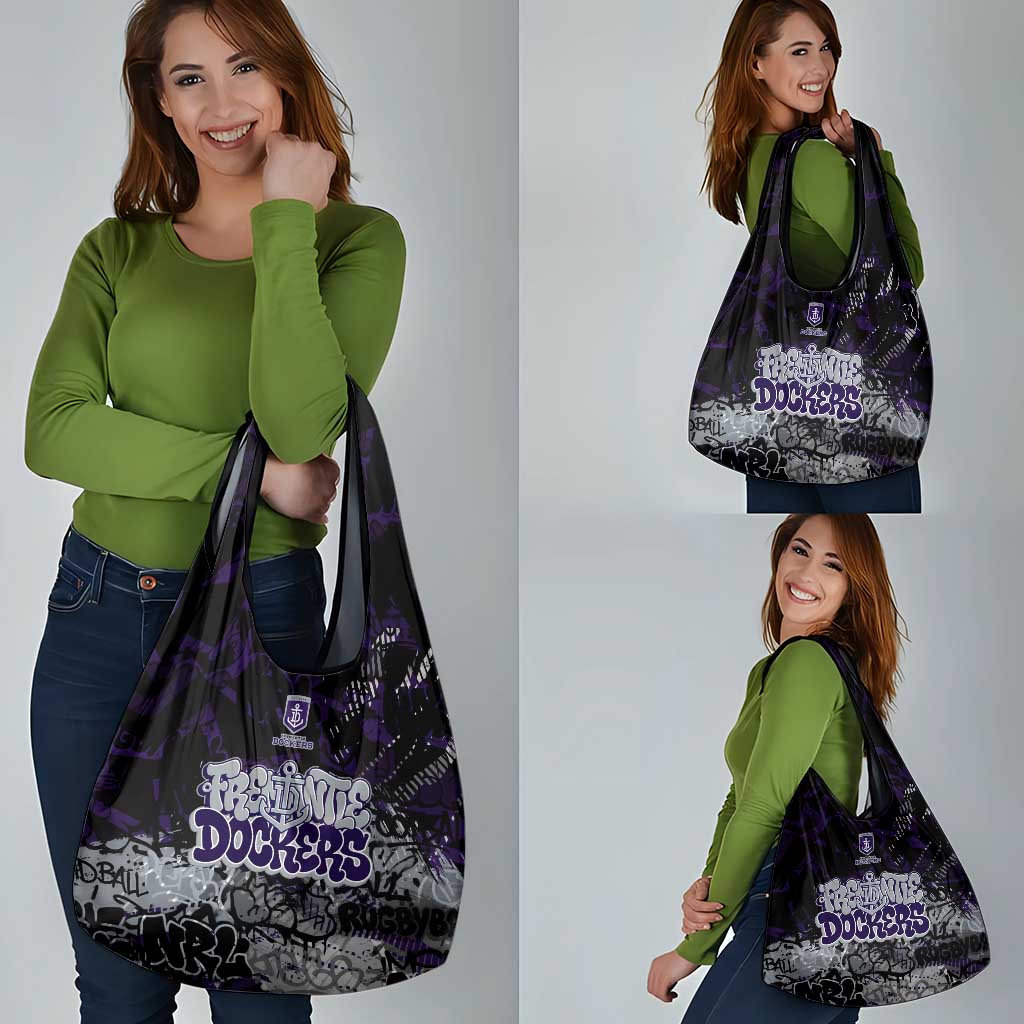 Fremantle Dockers Grocery Bag Urban Graffiti Street Art - Bold Abstract Spray Paint