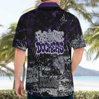 Fremantle Dockers Hawaiian Shirt Urban Graffiti Street Art - Bold Abstract Spray Paint