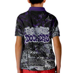 Fremantle Dockers Kid Polo Shirt Urban Graffiti Street Art - Bold Abstract Spray Paint