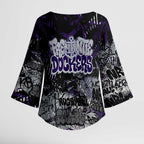 Fremantle Dockers Kimono Sleeve Blouse Urban Graffiti Street Art - Bold Abstract Spray Paint