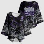 Fremantle Dockers Kimono Sleeve Blouse Urban Graffiti Street Art - Bold Abstract Spray Paint