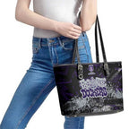 Fremantle Dockers Leather Tote Bag Urban Graffiti Street Art - Bold Abstract Spray Paint