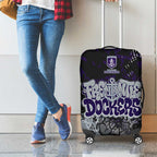 Fremantle Dockers Luggage Cover Urban Graffiti Street Art - Bold Abstract Spray Paint