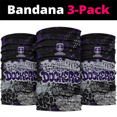 Fremantle Dockers Neck Gaiter Urban Graffiti Street Art - Bold Abstract Spray Paint