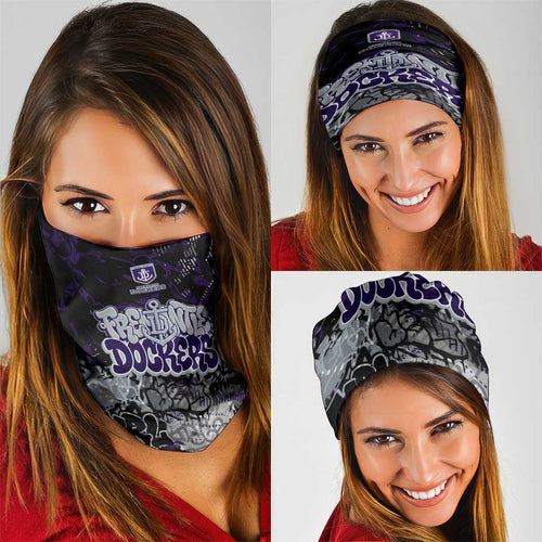 Fremantle Dockers Neck Gaiter Urban Graffiti Street Art - Bold Abstract Spray Paint