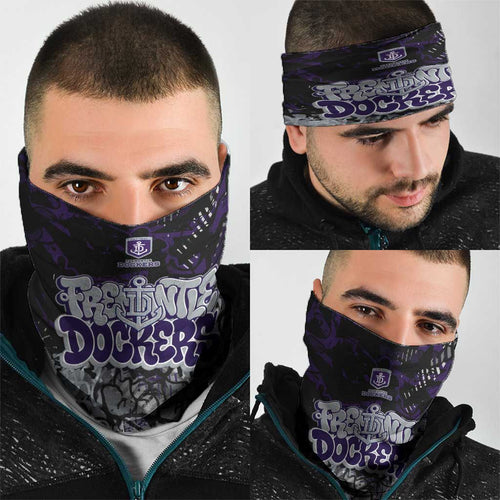 Fremantle Dockers Neck Gaiter Urban Graffiti Street Art - Bold Abstract Spray Paint