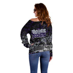 Fremantle Dockers Off Shoulder Sweater Urban Graffiti Street Art - Bold Abstract Spray Paint