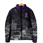 Fremantle Dockers Padded Jacket Urban Graffiti Street Art - Bold Abstract Spray Paint
