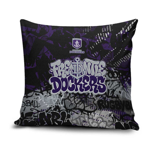 Fremantle Dockers Pillow Cover Urban Graffiti Street Art - Bold Abstract Spray Paint